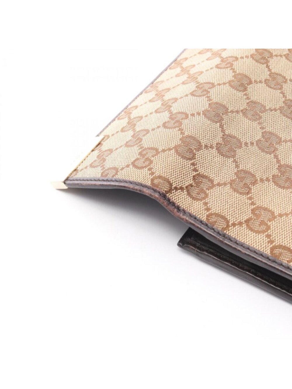 ★SOLD★ Gucci Bifold Wallet GG Canvas Beige Brown Zip - Picture 13 of 13